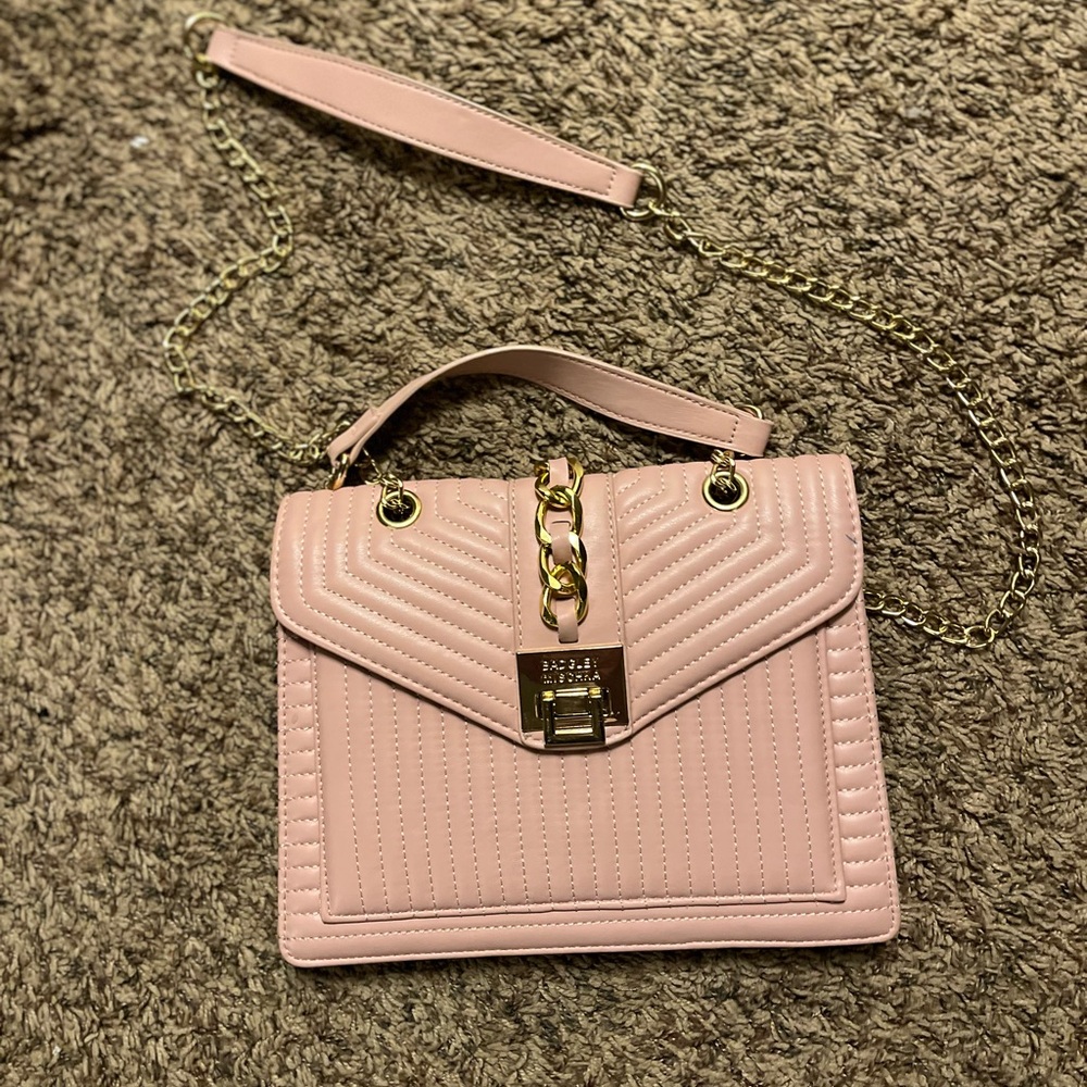 Pink Chain Strap Clutch by Badgley Mishcka - Picture 3 of 6
